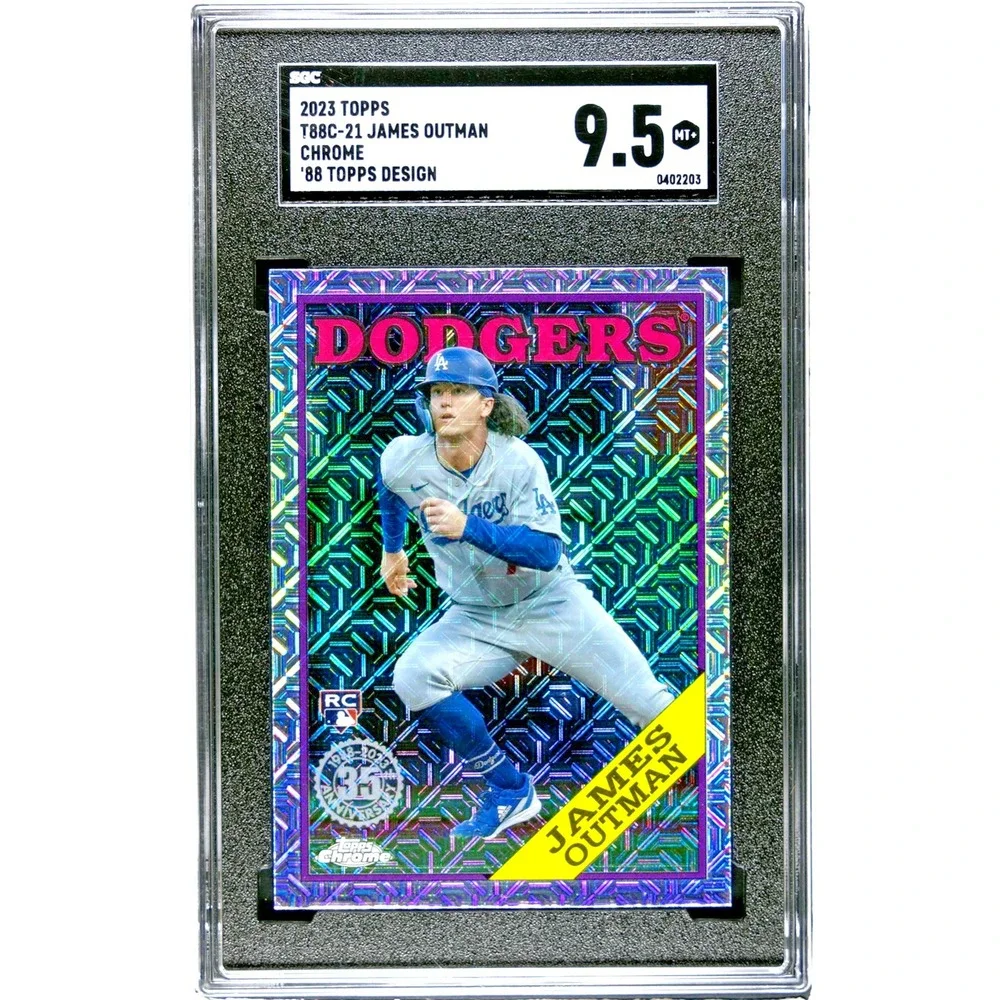 2023 Topps 88 Chrome Mojo Refractor T88C-21 (RC) James Outman SGC 9.5 MT+